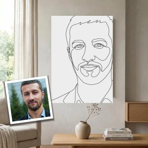 Line art portret