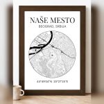 Mapa grada u krugu