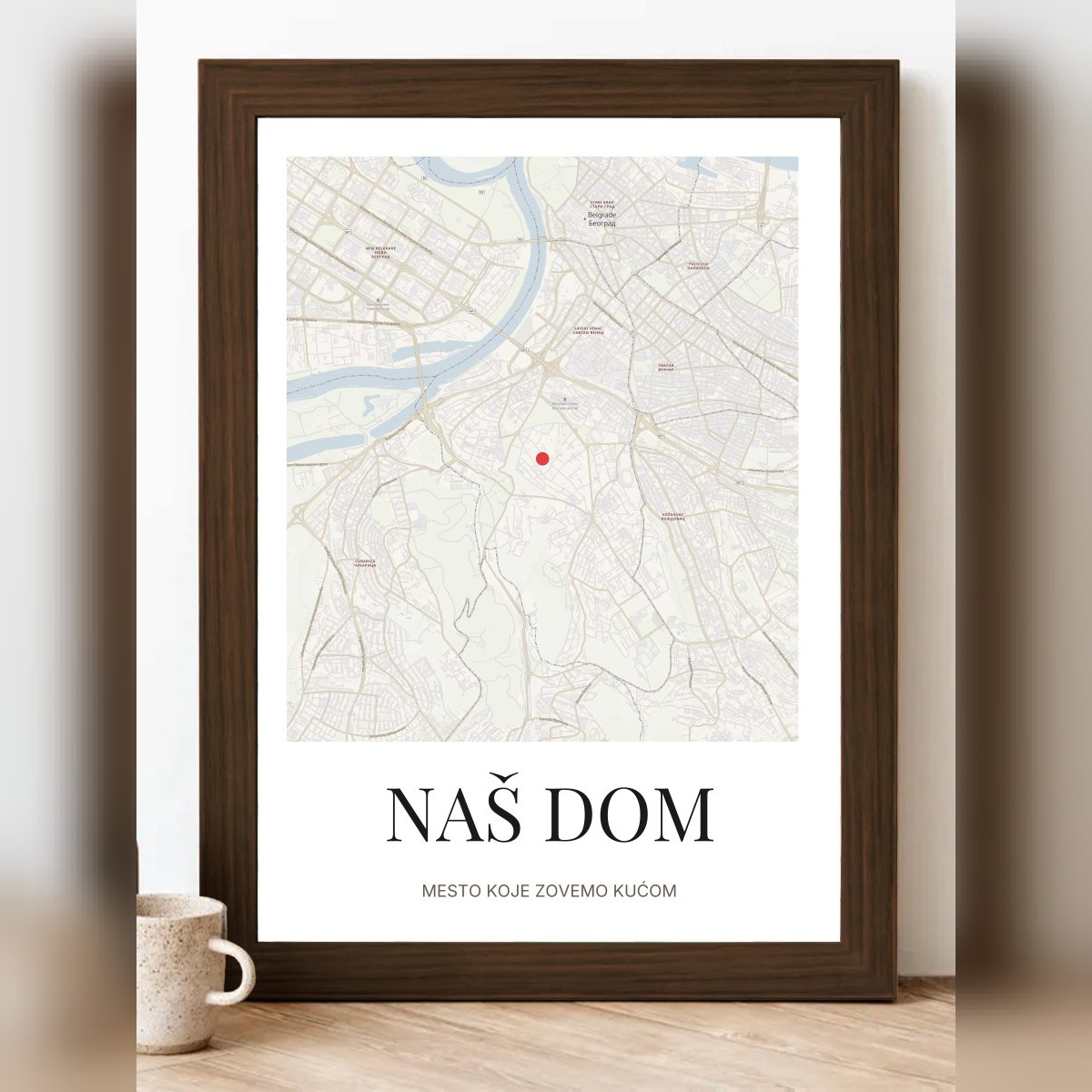 Mapa mesta u boji