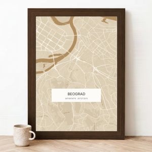 Mapa u boji — peščana