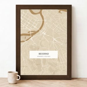 Mapa u boji — peščana