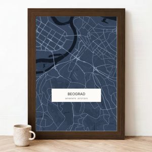 Mapa u boji — ponoćna