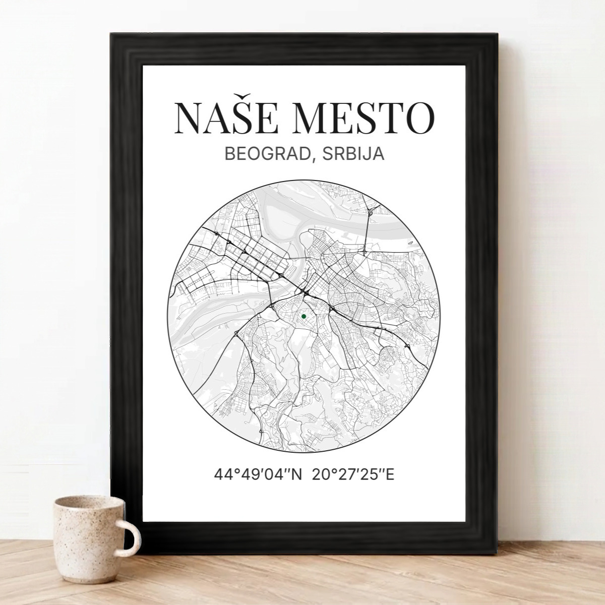 Mapa grada u krugu
