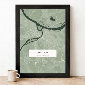 Mapa u boji — maslinasta