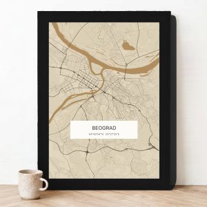 Mapa u boji — peščana