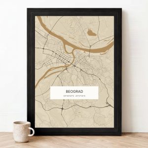 Mapa u boji — peščana
