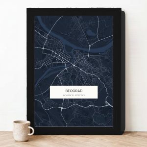 Mapa u boji — ponoćna