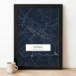 Mapa u boji — ponoćna