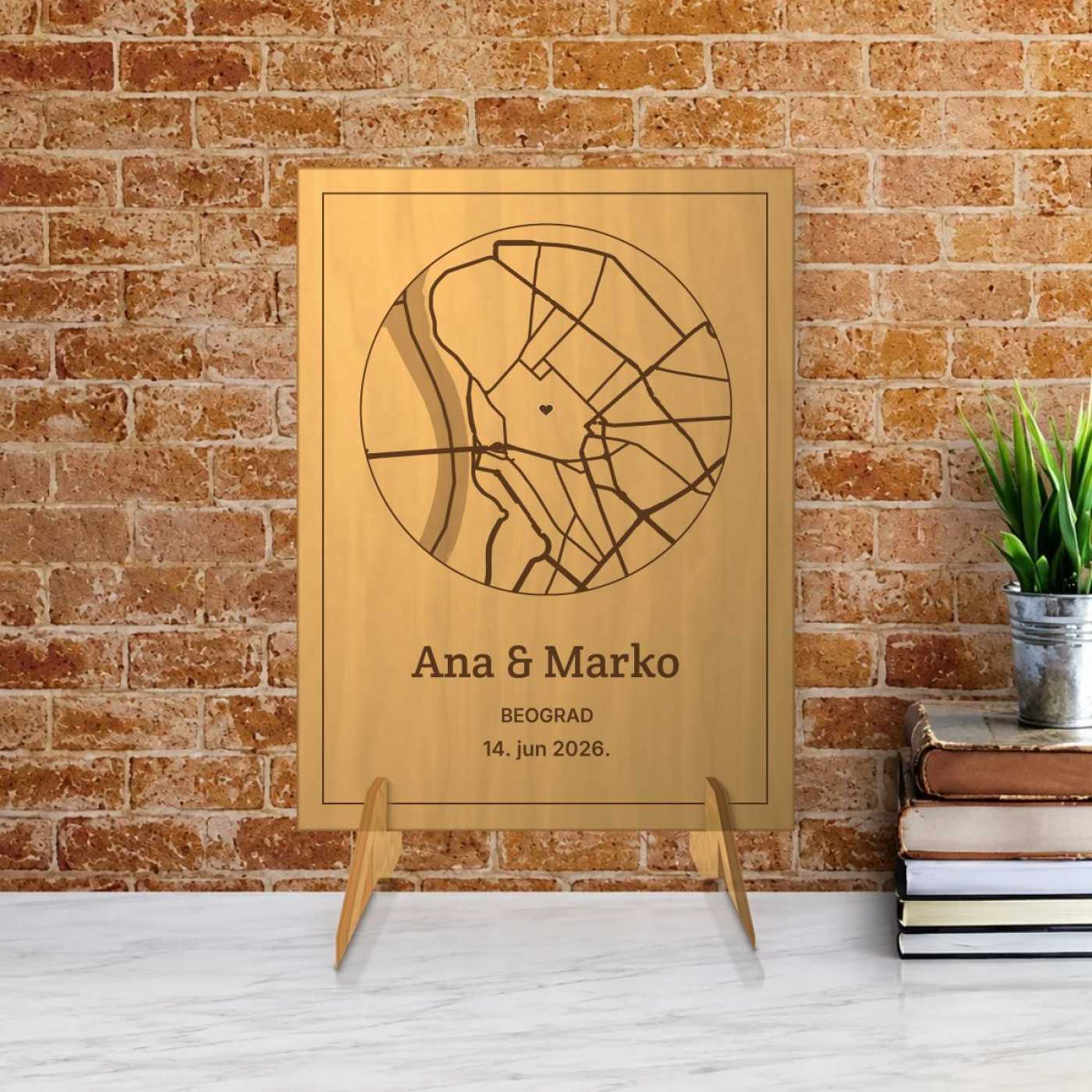 Mapa našeg mesta — drvo