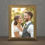 Fotografija preko cele ploče — svetleći ram