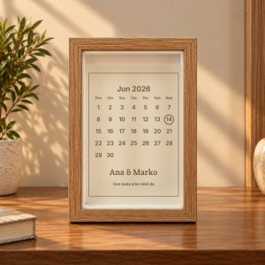 Kalendar sa našim danom — svetleći ram