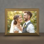 Fotografija preko cele ploče — svetleći ram, položeno
